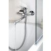 Bruckner Baron vanová baterie nástěnná 150 mm s otočným ramínkem chrom 612.025.1