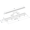 Polysan Indy sprchový kanálek s nerezovým roštem 910 x 122 x 65 mm nerez 73661
