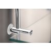 Sapho závěsná skleněná polička na sprchovou zástěnu 400 x 180 x 125 mm chrom 1301-15