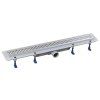 Polysan Indy sprchový kanálek s nerezovým roštem 81 x 12,2 x 6,5 cm nerez 73651