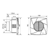 Cata CB-100 PLUS koupelnový ventilátor bílá 00840000