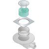 Omp Tea Tirana podlahová vpust boční 100 x 100 mm chrom 2665.295.8