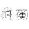 Cata CB-100 PLUS T koupelnový ventilátor s časovačem bílá 00841000