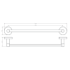 24849 drzak rucniku magneticky chrom