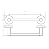 24848 drzak rucniku magneticky chrom