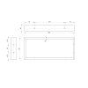 Sapho Podpěrná konzole 350 x 150 x 40 mm lakovaná ocel zlatá mat 1ks 30366