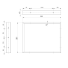Sapho Podpěrná konzole 350 x 280 x 40 mm lakovaná ocel zlatá mat 1ks 30376