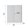 5232 zavesna skrinka se zrcadlem basic i ii