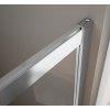 Bruckner Borg čtvrtkruhová sprchová zástěna 900 x 900 x 1950 mm R550 čiré sklo 751.090.1