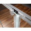 Bruckner Borg čtvrtkruhová sprchová zástěna 900 x 900 x 1950 mm R550 čiré sklo 751.090.1