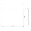 Polysan PLAIN panel boční 80 x 59 cm černá mat 72696.21