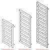 25249 koupelnovy radiator glasgow bila barva