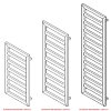 25249 koupelnovy radiator glasgow bila barva