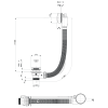 Polysan Vanová souprava bovden délka 1200 mm zátka 72 mm bílá 71856.10