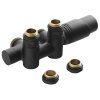 Bruckner Wicher COMBI připojovací sada termostatická pro středové připojení 50 mm černá mat 600.331.6