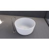 Polysan Estatis vana kulatá volně stojící 110 x 51 cm litý mramor bílá mat 93868