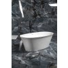 Polysan Florina vana volně stojící oválná 170 x 80 cm litý mramor bílá 93858