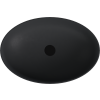 Polysan Banera Oval umyvadlo na desku 60 x 40 cm bez otvoru pro baterii litý mramor antracit mat 14397.51