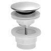 Bruckner umyvadlová výpust 5/4 click-clack velká zátka 4-45 mm plast nerez 151.308.1