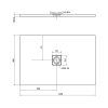 Polysan Flexia sprchová vanička 120 x 80 cm s možností úpravy rozměru litý mramor antracit matná 77922.51