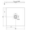 Polysan Flexia sprchová vanička 90 x 90 cm s možností úpravy rozměru litý mramor hnědá matná 71546.71
