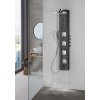 Polysan Spirit Square sprchový panel termostatický nástěnný 250 x 1550 mm černá 81251