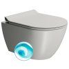 GSI Pura závěsná wc mísa Swirlflush 36 x 50 cm keramika cenere dual-mat šedá 881617