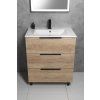 Sapho Slim keramické umyvadlo 70 x 46 cm nábytkové s otvorem pro baterii bílá 1601-70