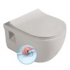 Sapho Brilla závěsná wc mísa 36,5 x 53 cm Rimless keramika latte mat 100614-114