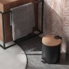 Gedy Kenta odpadkový koš 5l soft close černá mat bambus 1409