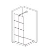 15298 walk in sprchovy kout albox black