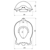 Aqualine DUCK dětské WC sedátko fialová 366424