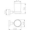 8431 3 8431 3 colorado koupelnovy doplnek drzak kartacku skleneny zlata ruzova leskla coa0201zrl rav slezak