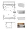 29098 volne stojici vana denaya cernabila sifon se sterbinovym prepadem
