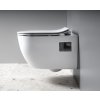 Bruckner LUNA závěsná WC mísa 35,5 x 49 cm Vortex Rimless bílá 201.331.4