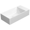 GSI Kube X keramické umyvadlo 50 x 25 cm bez otvoru pro baterii pravé/levé bílá ExtraGlaze 9486011