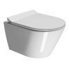 GSI Kube X závěsná WC mísa 36 x 50 cm GeniusFlush keramika bílá ExtraGlaze 941211