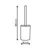 Ridder Roller WC štětka na postavení hnědá 2105407