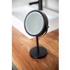 Ridder Daisy kosmetické zrcátko na postavení LED 150 mm oboustranné černá 03111010