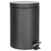 Aqualine Simple Line odpadkový koš kulatý 5l černá matná 26105