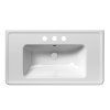 GSI Classic keramické umyvadlo 90 x 50 cm 3 otvory pro baterii s přepadem keramické bílá ExtraGlaze 8788311