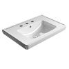 GSI Classic keramické umyvadlo 75 x 50 cm 3 otvory pro baterii s přepadem keramické bílá ExtraGlaze 8787311