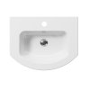 GSI Pura keramické umyvadlo 62 x 48 cm Slim oblé s otvorem pro baterii s přepadem keramické bílá ExtraGlaze 8827111