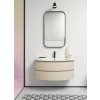 GSI Pura keramické umyvadlo 102 x 52 cm Slim oblé s otvorem pro baterii s přepadem keramické bílá ExtraGlaze 8825111