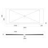 GSI Extra Flat obdélníková sprchová vanička 200 x 80 x 2 cm keramika bílá mat 46200809