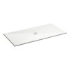 GSI Extra Flat obdélníková sprchová vanička 160 x 80 x 2 cm keramika bílá mat 46160809
