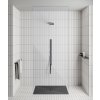 GSI Extra Flat obdélníková sprchová vanička 120 x 80 x 2 cm keramika černá mat 46120826