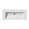 GSI Norm keramické umyvadlo 120 x 50 cm s otvorem pro baterii s přepadem keramické bílá ExtraGlaze 8626111