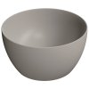 GSI Pura kulaté umyvadlo na desku 42 x 22 cm bez otvoru pro baterii bez přepadu keramické tortora mat šedá 885205