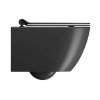 GSI Pura závěsná wc mísa Swirlflush 36 x 50 cm keramika černá dual-mat 881626